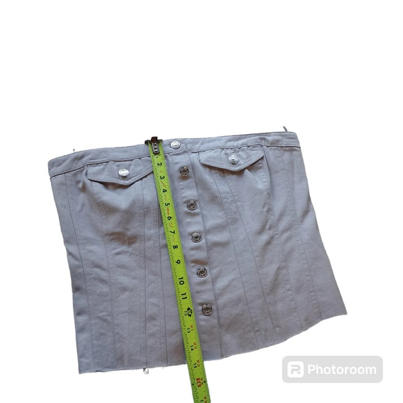 Zara Jean Shimmer Sparkle Tube Top Rouched back with button details - Picture 5 of 11